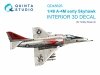 Quinta Studio QD48626 A-4M Skyhawk 3D-Printed & coloured Interior on decal paper ( Hobby Boss ) 1/48